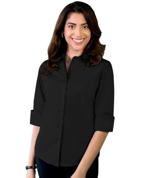 'BG6218 Ladies' 3/4 Sleeve Stretch Poplin Shirt'
