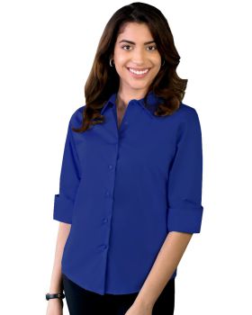 'BG6218 Ladies' 3/4 Sleeve Stretch Poplin Shirt'