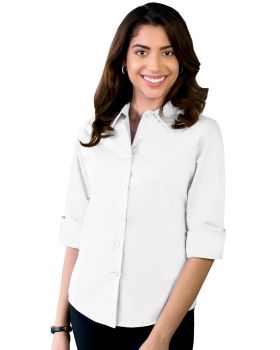 'BG6218 Ladies' 3/4 Sleeve Stretch Poplin Shirt'