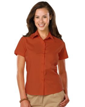 'BG6218S Ladies' S/S Stretch Poplin Shirt'