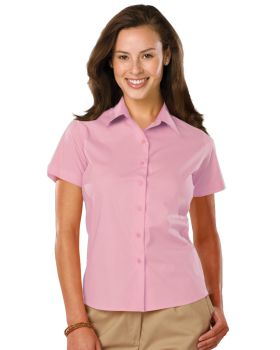 'BG6218S Ladies' S/S Stretch Poplin Shirt'