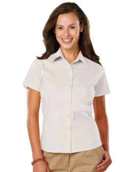'BG6218S Ladies' S/S Stretch Poplin Shirt'