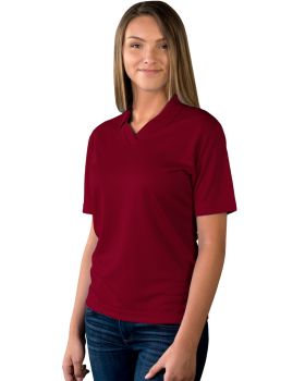 'BG6219 Ladies' Wicking V-Neck Polo'