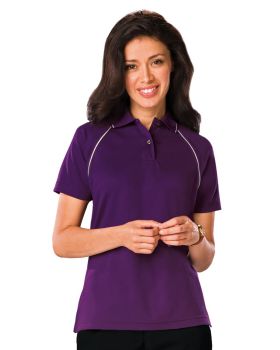 'BG6220 Ladies' Wicking Contrast Piping Polo'