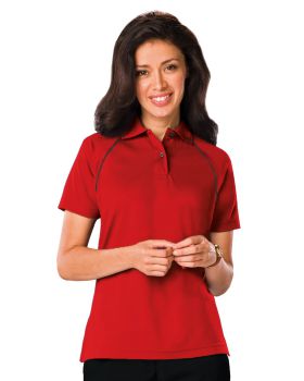 'BG6220 Ladies' Wicking Contrast Piping Polo'