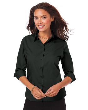 'BG6260 Ladies' 3/4 Sleeve Poplin Shirt'