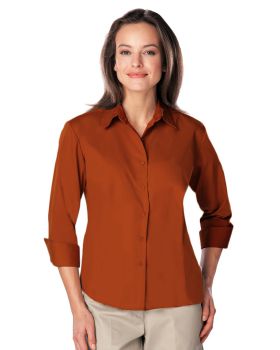 'BG6260 Ladies' 3/4 Sleeve Poplin Shirt'