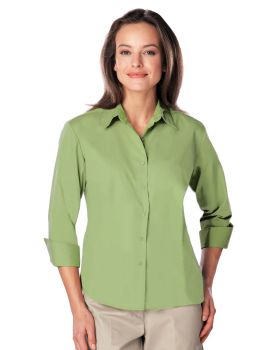 'BG6260 Ladies' 3/4 Sleeve Poplin Shirt'