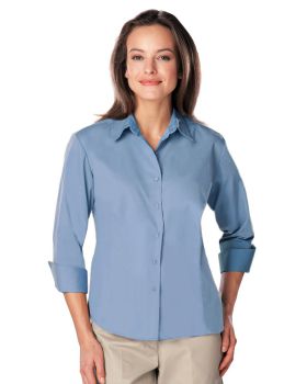 'BG6260 Ladies' 3/4 Sleeve Poplin Shirt'
