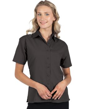 'BG6266S Ladies' S/S Superblend Poplin Shirt with Matching Buttons'