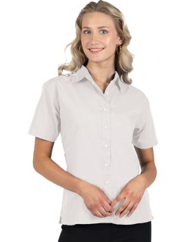 'BG6266S Ladies' S/S Superblend Poplin Shirt with Matching Buttons'