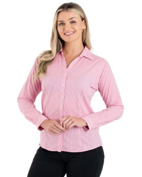 'BG6269 Ladies L/S Gingham'