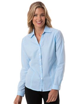 'BG6270 Ladies L/S Tricolor Plaid'