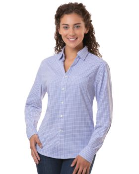 'BG6271 Ladies L/S Tricolor Plaid'