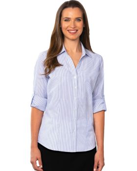 'BG6272 Ladies L/S Stripe Shirt'