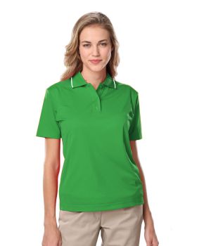 'BG6301 Ladies' s Striped Trim Value Polo'