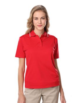 'BG6301 Ladies' s Striped Trim Value Polo'