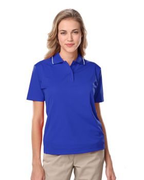 'BG6301 Ladies' s Striped Trim Value Polo'