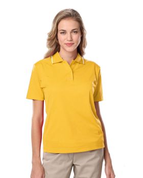 'BG6301 Ladies' s Striped Trim Value Polo'