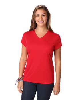 'BG6302 Ladies' Value Wicking V-Neck Tee'