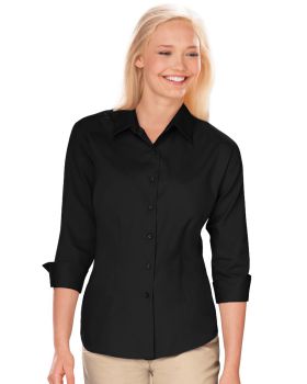 'BG6330 Ladies' 3/4 Sleeve Fine Line Twill Shirt'