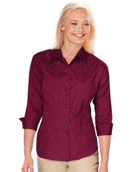 'BG6330 Ladies' 3/4 Sleeve Fine Line Twill Shirt'