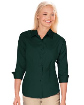 'BG6330 Ladies' 3/4 Sleeve Fine Line Twill Shirt'