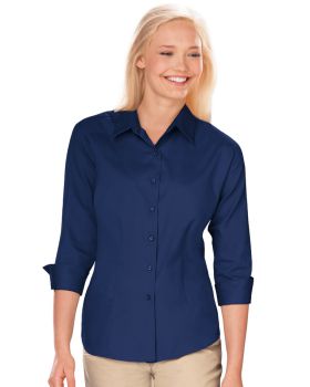 'BG6330 Ladies' 3/4 Sleeve Fine Line Twill Shirt'