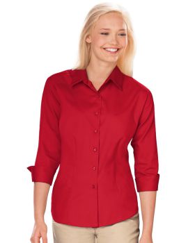 'BG6330 Ladies' 3/4 Sleeve Fine Line Twill Shirt'