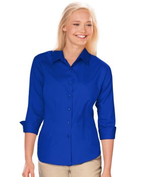 'BG6330 Ladies' 3/4 Sleeve Fine Line Twill Shirt'