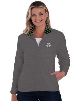 'BG6951H Your Logo Here Ladies Micro Fleece Full Zip Jacket'