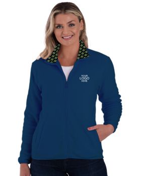 'BG6951H Your Logo Here Ladies Micro Fleece Full Zip Jacket'