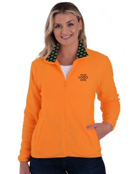 'BG6951H Your Logo Here Ladies Micro Fleece Full Zip Jacket'