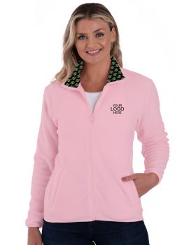 'BG6951H Your Logo Here Ladies Micro Fleece Full Zip Jacket'