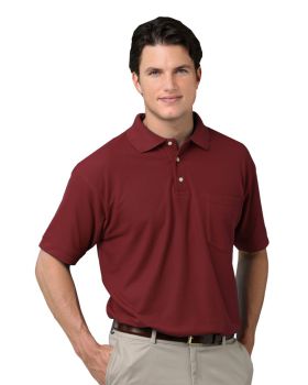 'BG7202 Men's Scotchgard Pique Polo with Pocket'