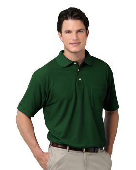 'BG7202 Men's Scotchgard Pique Polo with Pocket'