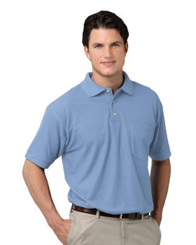 'BG7202 Men's Scotchgard Pique Polo with Pocket'