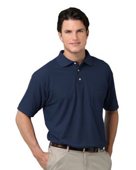 'BG7202 Men's Scotchgard Pique Polo with Pocket'
