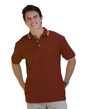 'BG7205 Men's Superblend Tipped Polo'