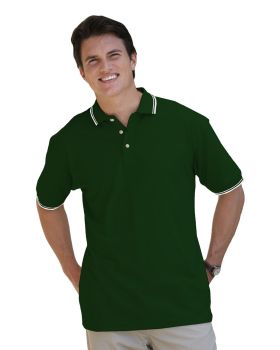 'BG7205 Men's Superblend Tipped Polo'