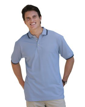 'BG7205 Men's Superblend Tipped Polo'