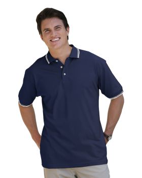 'BG7205 Men's Superblend Tipped Polo'