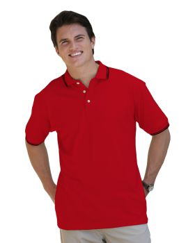'BG7205 Men's Superblend Tipped Polo'
