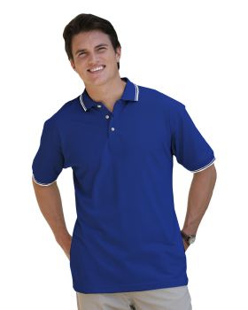 'BG7205 Men's Superblend Tipped Polo'