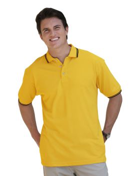 'BG7205 Men's Superblend Tipped Polo'