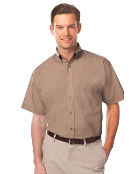 'BG7210S Men's S/S Value Poplin Shirt'