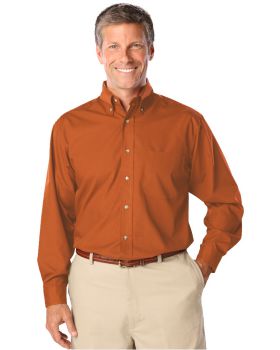 'BG7216 Men's L/S Superblend Poplin Shirt with Bone Buttons'