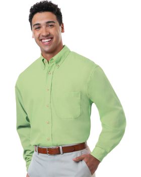 'BG7216 Men's L/S Superblend Poplin Shirt with Bone Buttons'