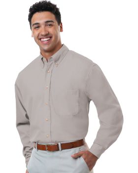 'BG7216 Men's L/S Superblend Poplin Shirt with Bone Buttons'