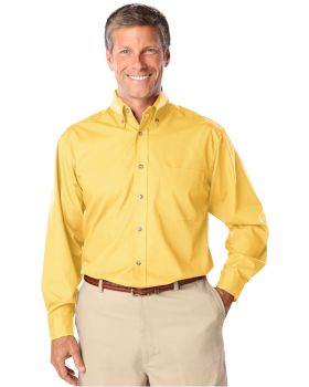 'BG7216 Men's L/S Superblend Poplin Shirt with Bone Buttons'